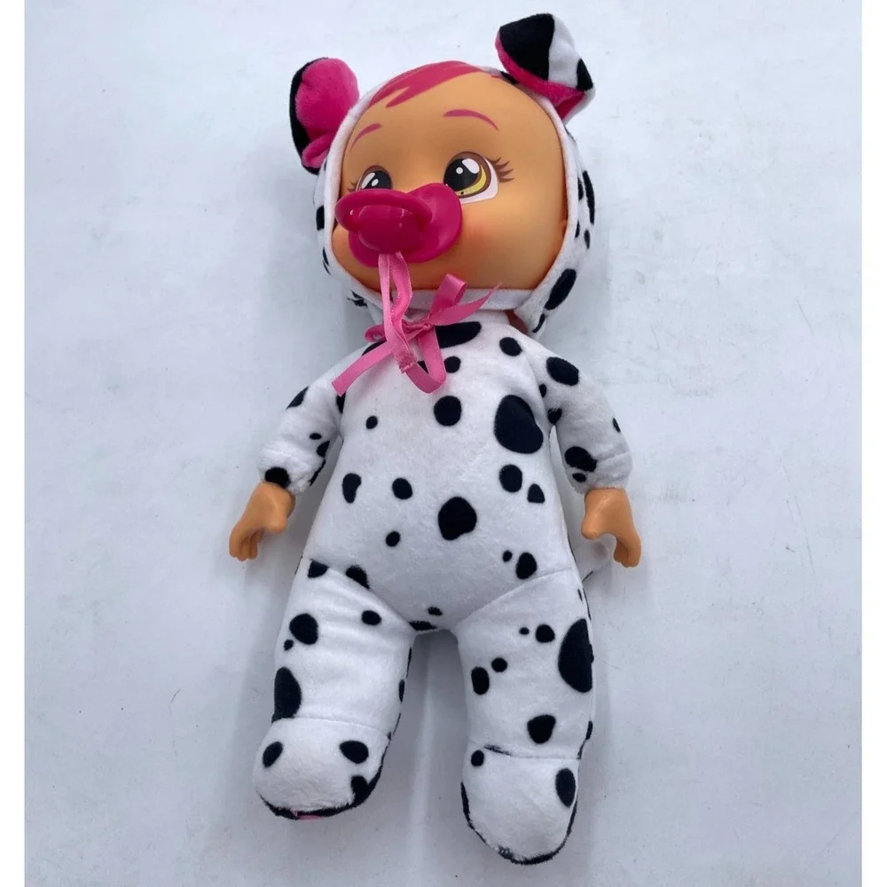 Cry Babies Tiny Cuddles Dalmatian Puppy Plush Baby Doll *Dotty* Dog 10